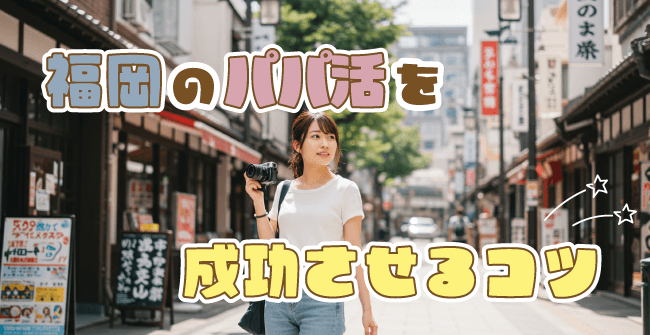 福岡のパパ活を成功させる3つのコツ